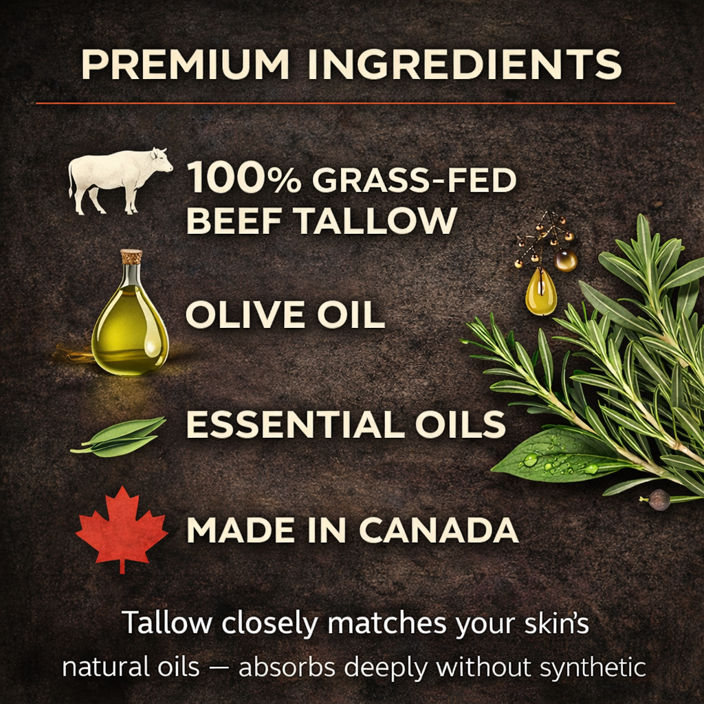 Northern Hide Grass-Fed Tallow Balm - 4oz Natural Skin Moisturizer